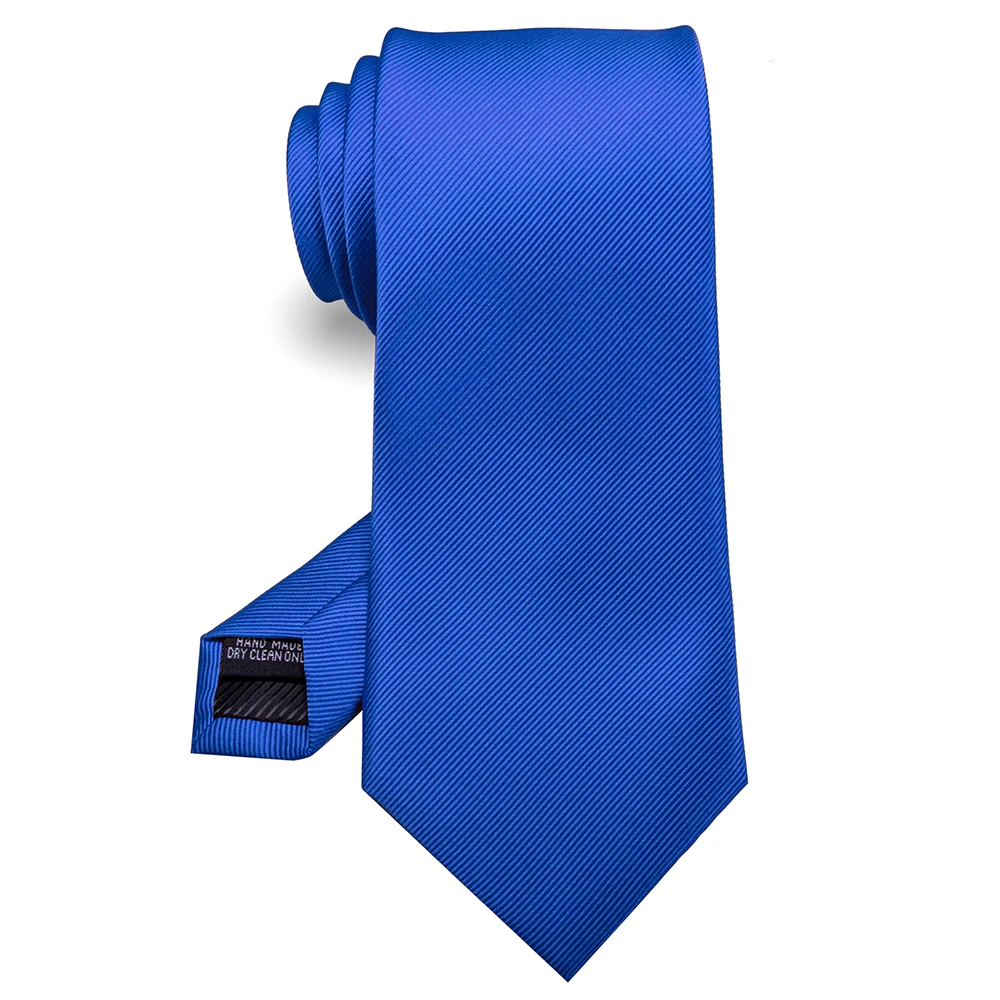 KAMBER Men's Tie Solid Color 8cm Silk Jacquard Necktie Green Red Ties for Men Formal Business Wedding Accessories Drop Shipping