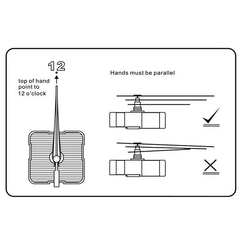 10Pcs DIY Silent Movement Spindle Hands Wall Quartz Clock Movement Mechanism Repair Tools Part Clock Kit