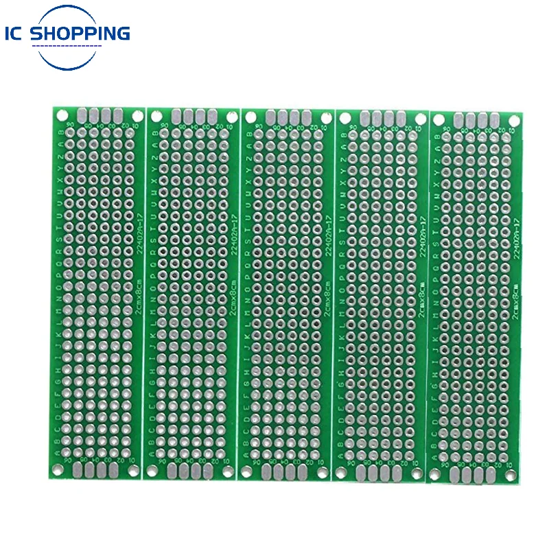 25PCS PCB Prototype Board Circuit Protoboard Universial Double Side Prototype Diy Pcb Kit 4X6cm 5X7cm 3X7cm 2X8cm 7x9cm Mixed
