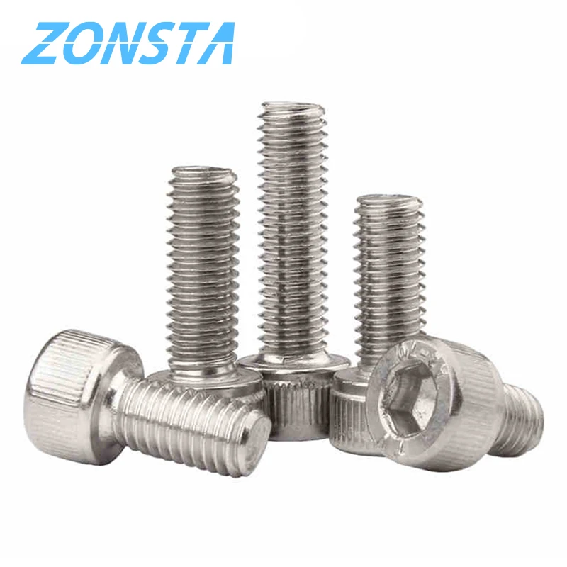 Hexagon Hex Socket Head Screw M3 M4 M5 M6 M8 M1.4M1.6 M2 M2.5 A2 304 Stainless Steel Cap Allen Head Blot Grade 12.9 Black DIN912