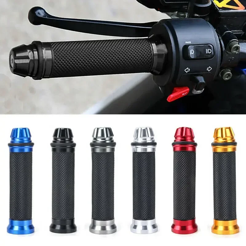 1 Pair Anti-Slip Motorcycle Grips Hand Handlebar Bar Bicycle Rubber Motorcycle Mountain Cycle Handle Handlebar Bar Grips
