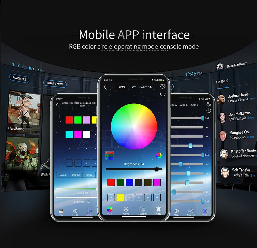 SHEHDS Wireless Remote Control Wifi APP Smart LED Par 6x18W 6in1 RGBAW+UV Battery Lighting Flight Case For Party DJ Disco