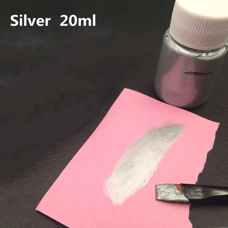 20ML Gold Metallic Acrylic Paint Waterproof Not Faded for Statuary Coloring DIY Hand Painted Clothes Liquid Graffiti Pigments