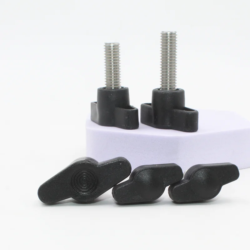 T-Handle Screw 2/4pcs M4 M5 M6 M8 304 Stainless Steel Plum Bakelite Hand Tighten Screw / Butterfly Plastic Head Hand Knob Screw