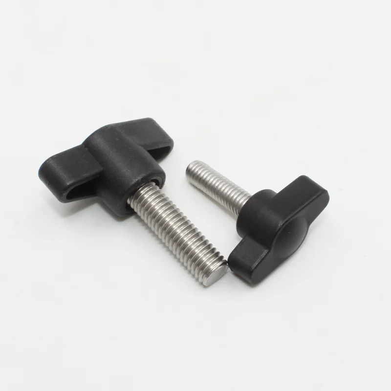 T-Handle Screw 2/4pcs M4 M5 M6 M8 304 Stainless Steel Plum Bakelite Hand Tighten Screw / Butterfly Plastic Head Hand Knob Screw