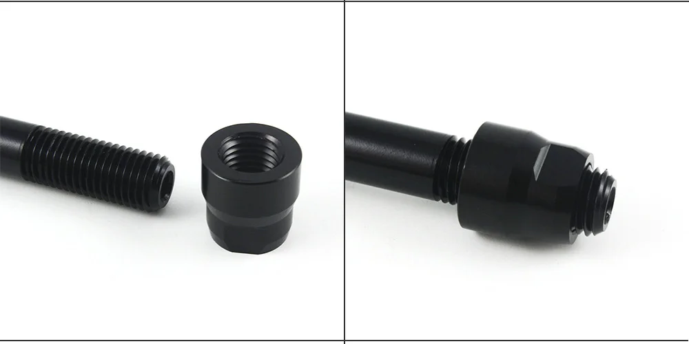 Bicycle Thru Axle Nut M12 M14 M15 Thread Axle Nuts Bike Hub Tube Shaft Skewer Cap for 1.0/1.25/1.5/1.75mm Thread pitch Thru Axle