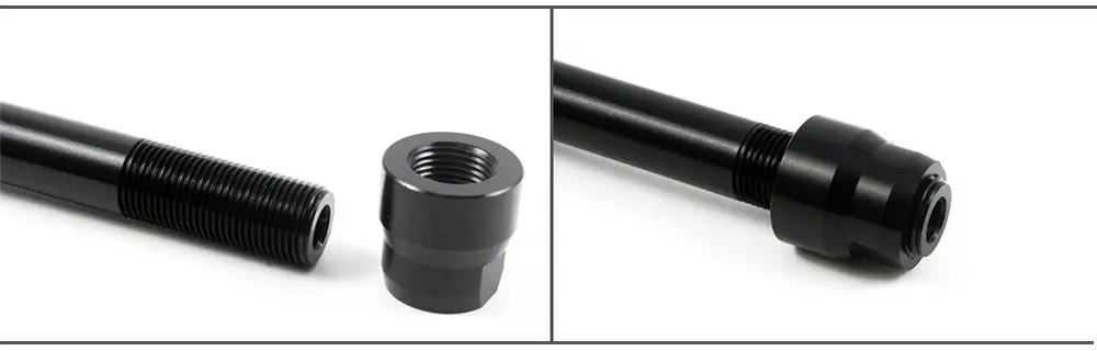 Bicycle Thru Axle Nut M12 M14 M15 Thread Axle Nuts Bike Hub Tube Shaft Skewer Cap for 1.0/1.25/1.5/1.75mm Thread pitch Thru Axle