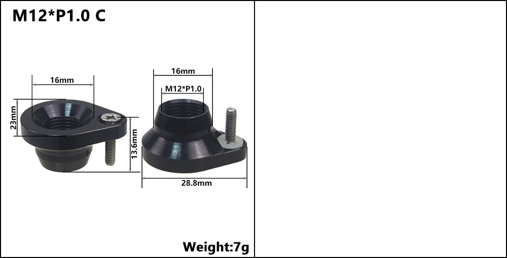Bicycle Thru Axle Nut M12 M14 M15 Thread Axle Nuts Bike Hub Tube Shaft Skewer Cap for 1.0/1.25/1.5/1.75mm Thread pitch Thru Axle
