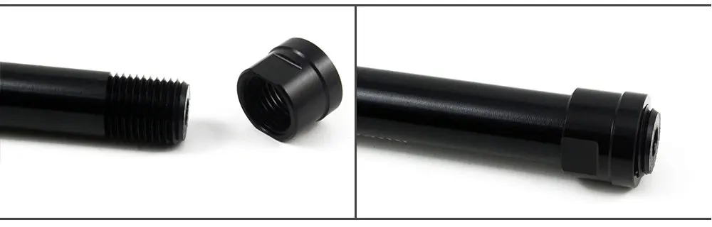 Bicycle Thru Axle Nut M12 M14 M15 Thread Axle Nuts Bike Hub Tube Shaft Skewer Cap for 1.0/1.25/1.5/1.75mm Thread pitch Thru Axle