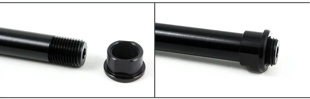 Bicycle Thru Axle Nut M12 M14 M15 Thread Axle Nuts Bike Hub Tube Shaft Skewer Cap for 1.0/1.25/1.5/1.75mm Thread pitch Thru Axle