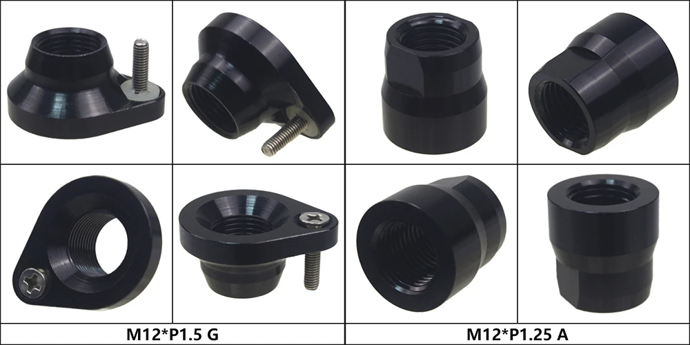 Bicycle Thru Axle Nut M12 M14 M15 Thread Axle Nuts Bike Hub Tube Shaft Skewer Cap for 1.0/1.25/1.5/1.75mm Thread pitch Thru Axle