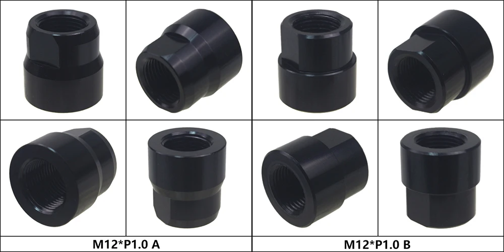 Bicycle Thru Axle Nut M12 M14 M15 Thread Axle Nuts Bike Hub Tube Shaft Skewer Cap for 1.0/1.25/1.5/1.75mm Thread pitch Thru Axle