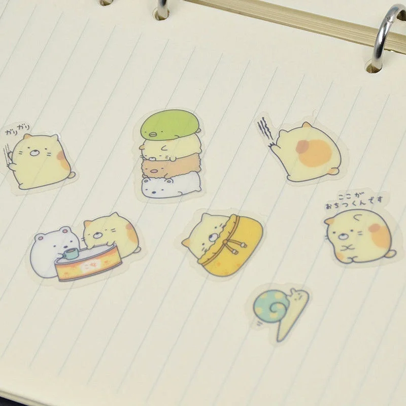 50 X Cute Japanese Sumikko Gurashi Sticker Flakes Bag Sack Anlimals Scrapbooking