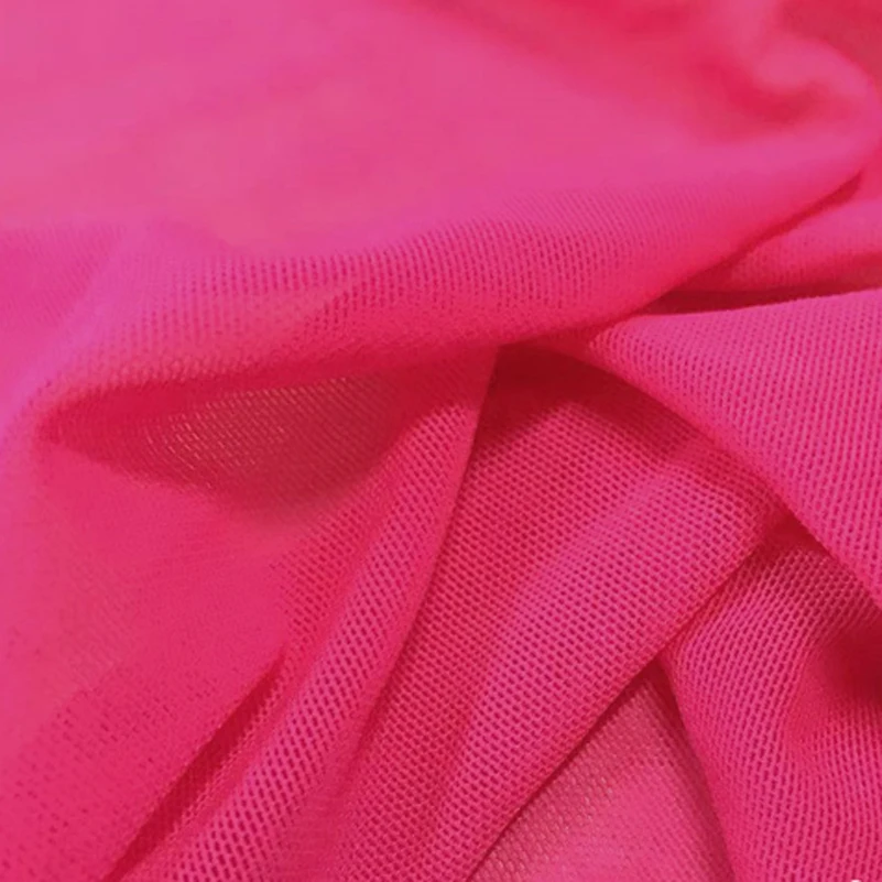High Elasticity Fabric Nylon Spandex 4 ways Stretch Lace Mesh Clothes For Sewing Soft Draped Bottoming Shirt Stockings BY Meters