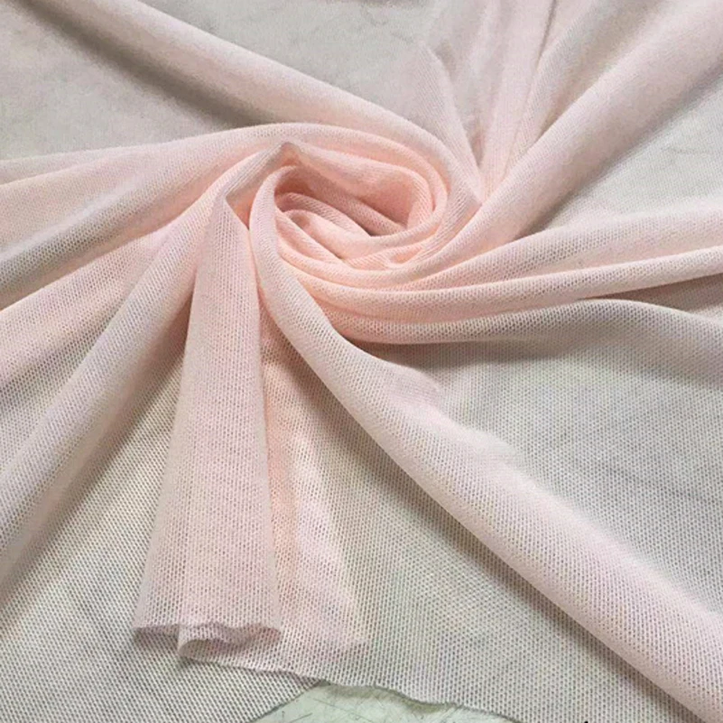 High Elasticity Fabric Nylon Spandex 4 ways Stretch Lace Mesh Clothes For Sewing Soft Draped Bottoming Shirt Stockings BY Meters