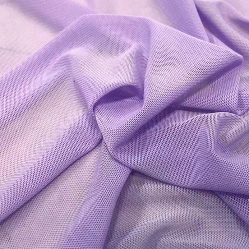 High Elasticity Fabric Nylon Spandex 4 ways Stretch Lace Mesh Clothes For Sewing Soft Draped Bottoming Shirt Stockings BY Meters