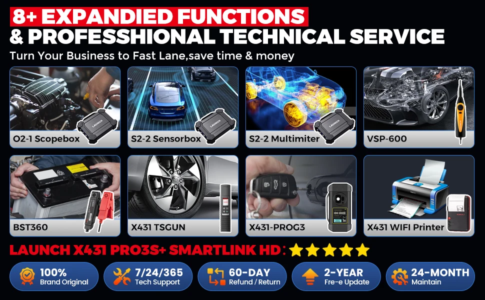 LAUNCH X431 PRO3S+Smartlink HD 12V car 24V Truck Bidirectional Diagnostic Tools Topology ECU Coding CANFD DOIP FCA OBD2 Scanner