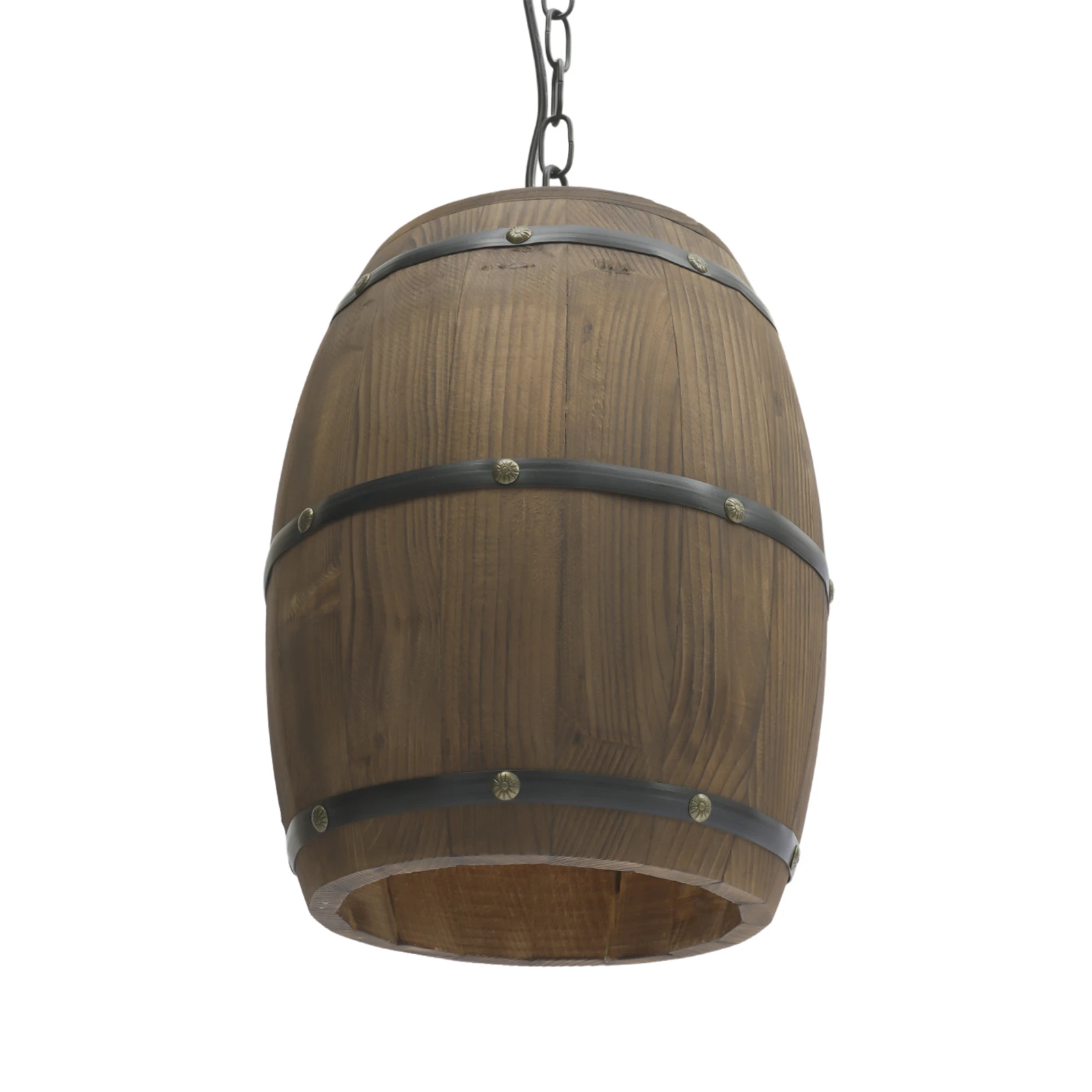 Retro Wood Wine Barrel Pendant Light,Industrial Ceiling Lamp ,Vintage Chandelier Light Fixtures for Bar Cafe Home Restaurant