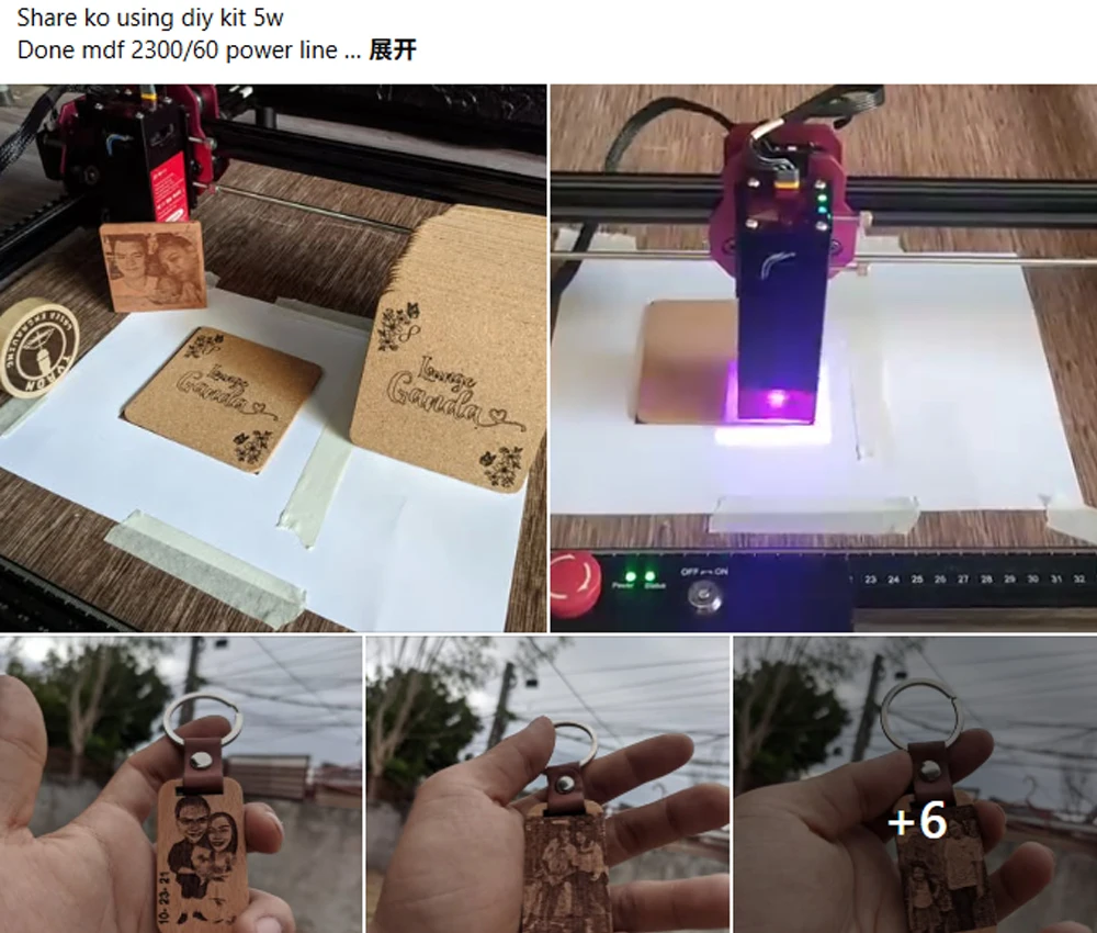 AlgoLaser DIY KIT MINI 5W Laser Cutter for Personalized Gifts High Accuracy Laser Engraving Machine Desktop DIY CNC Machine Tool