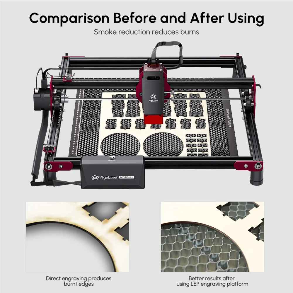 AlgoLaser DIY KIT MINI 5W Laser Cutter for Personalized Gifts High Accuracy Laser Engraving Machine Desktop DIY CNC Machine Tool