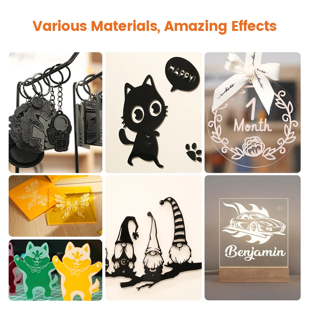 AlgoLaser DIY KIT MINI 5W Laser Cutter for Personalized Gifts High Accuracy Laser Engraving Machine Desktop DIY CNC Machine Tool