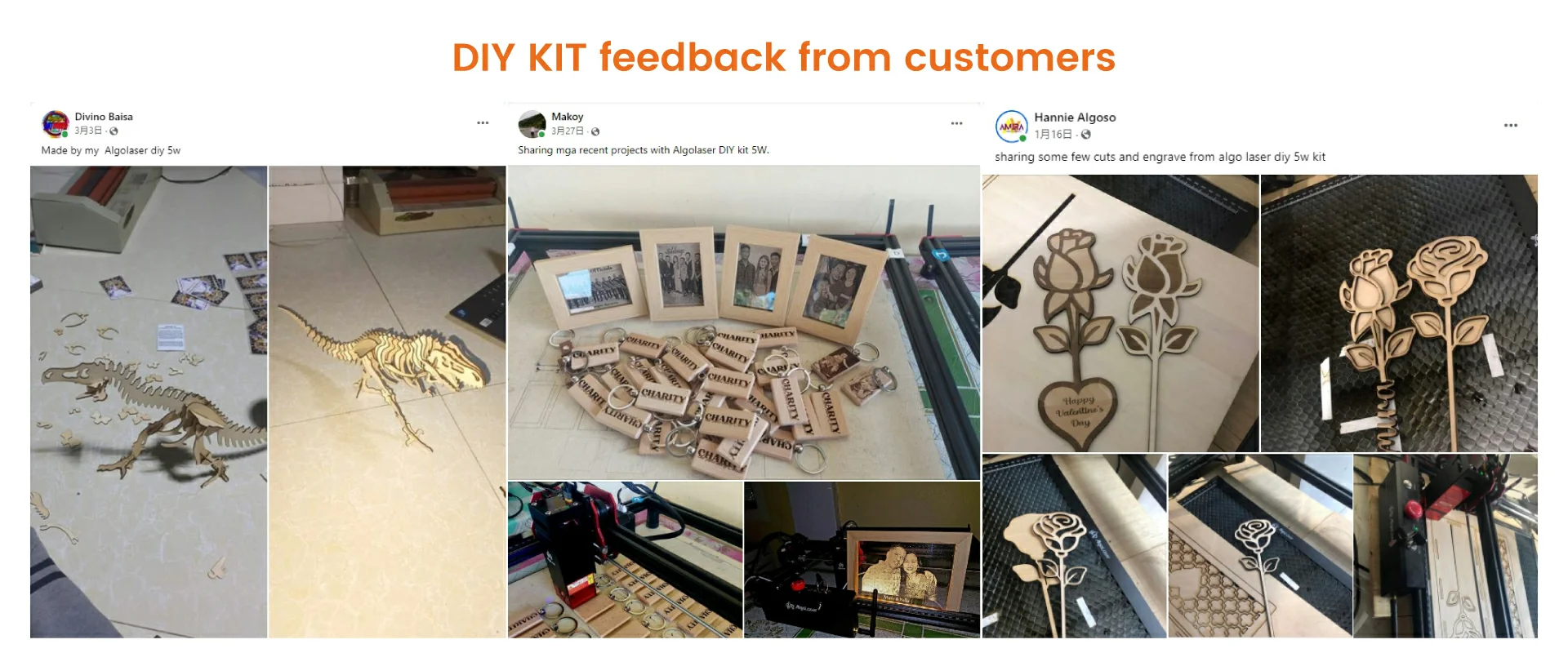 AlgoLaser DIY KIT MINI 5W Laser Cutter for Personalized Gifts High Accuracy Laser Engraving Machine Desktop DIY CNC Machine Tool