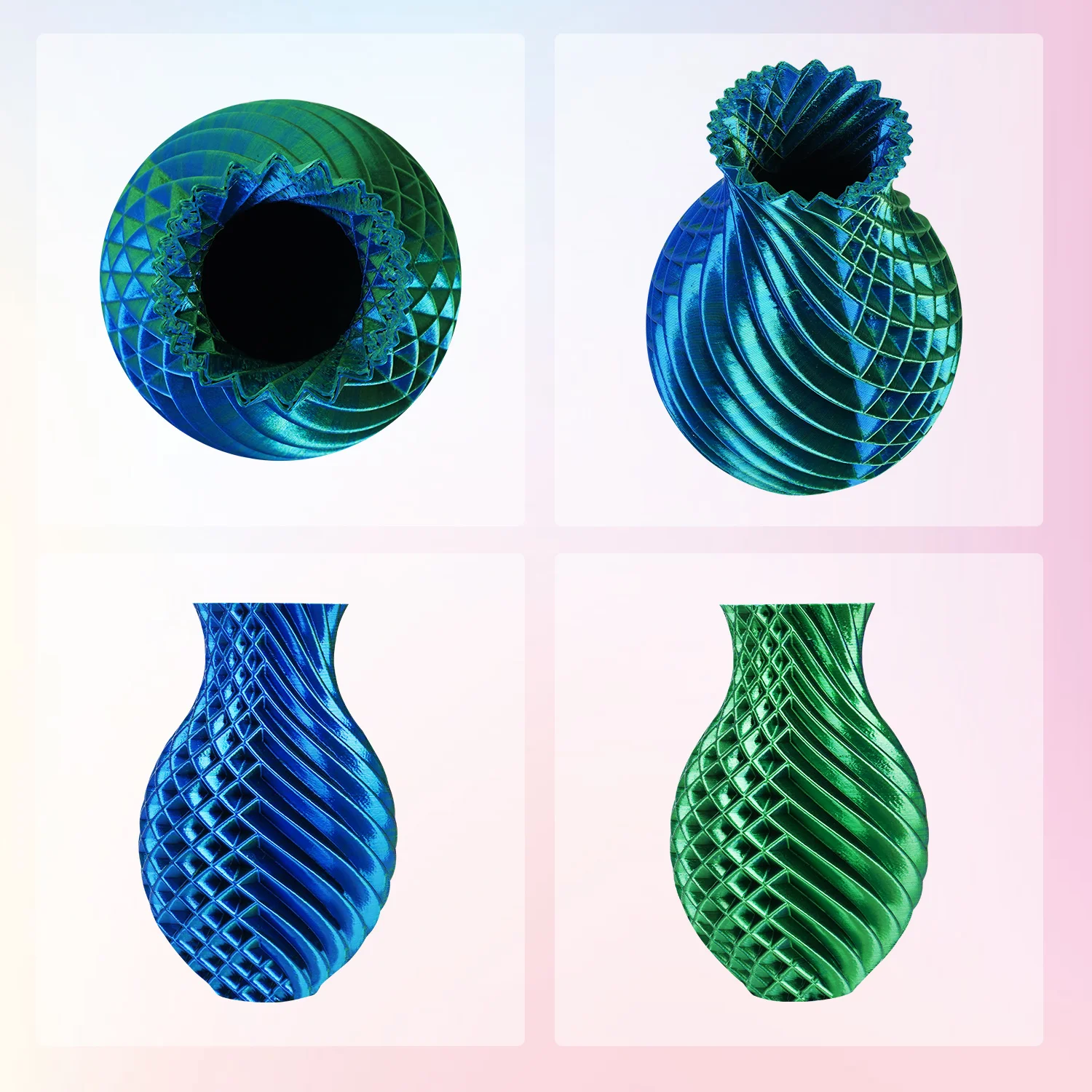 ERYONE Promotion New Dual Color Filament Matte Silk PLA For FDM 3D Printer Color Changing 1.75mm ±0.03 Fast delivery