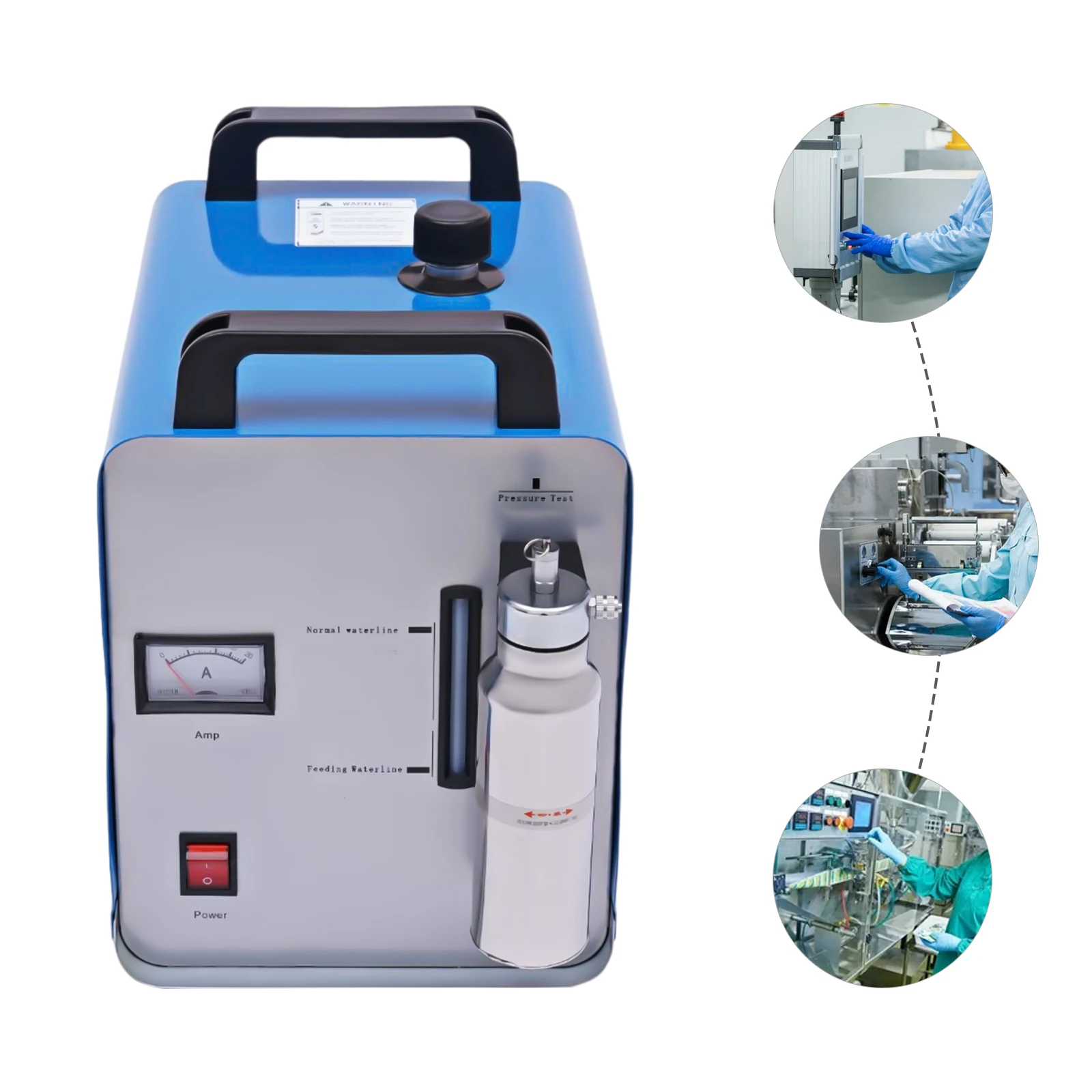 75/95L/h H160/H180 Oxygen-Hydrogen HHO Generator Water Welder HHO Acrylic Polishing Machine Polisher w/Flame Torch