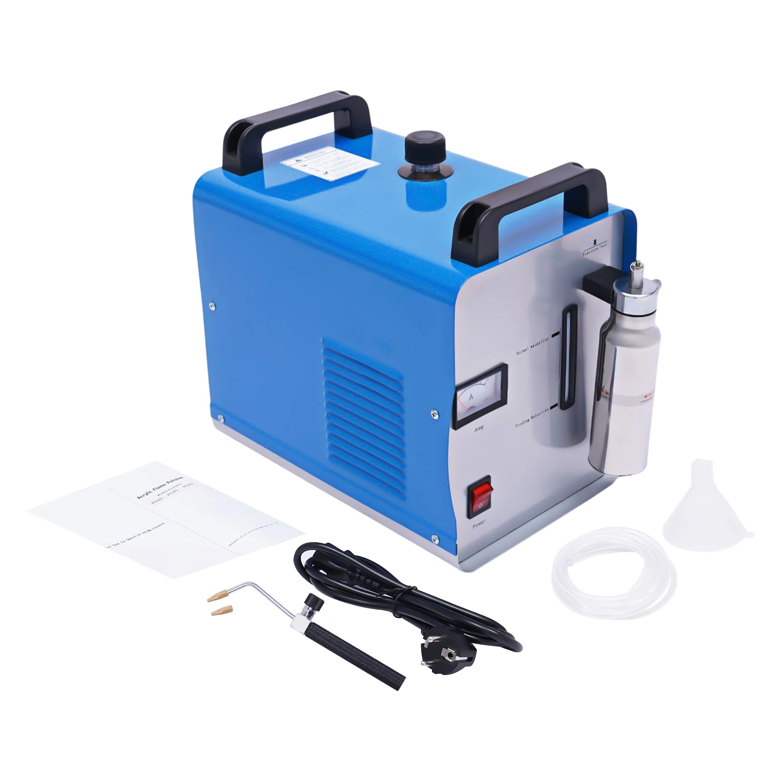 75/95L/h H160/H180 Oxygen-Hydrogen HHO Generator Water Welder HHO Acrylic Polishing Machine Polisher w/Flame Torch