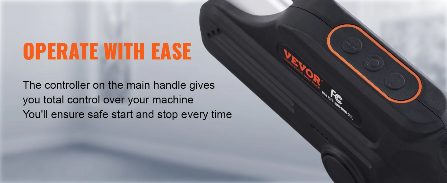 SucceBuy 800W Electric Drywall Sander Brushless Motor 1000-2300RPM Variable Speed Household Polishing Machine Wall Sand Grinder