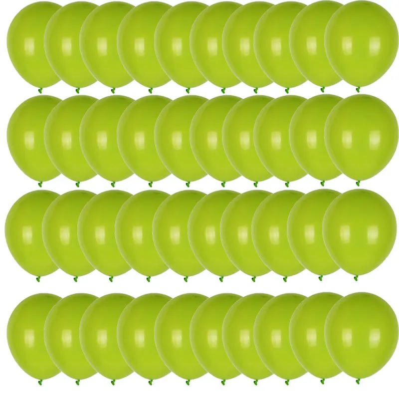 40pcs Retro Dark Green Balloons Set Confetti Balloon Jungle Safari Animal Birthday Party Decorations Kids Boy Baby Shower Favors