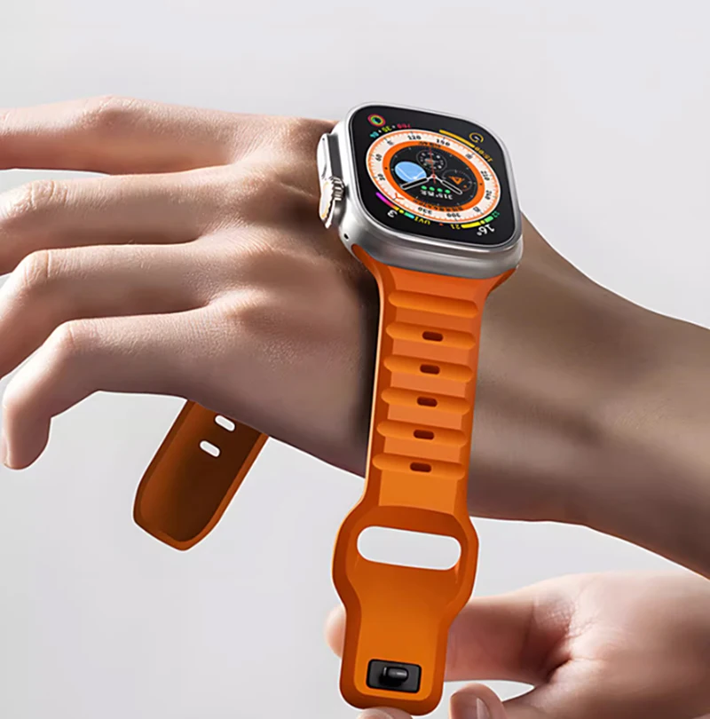 Glass+Case+Strap For Apple Watch Band 44mm 40mm 45mm 41mm 38mm 42mm Smartwatch Silicone Sport Bracelet iWatch 3 4 5 6 SE 7 8