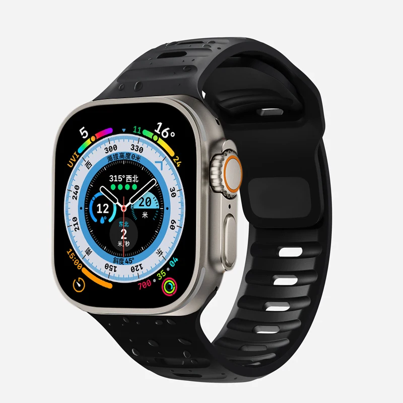 Glass+Case+Strap For Apple Watch Band 44mm 40mm 45mm 41mm 38mm 42mm Smartwatch Silicone Sport Bracelet iWatch 3 4 5 6 SE 7 8