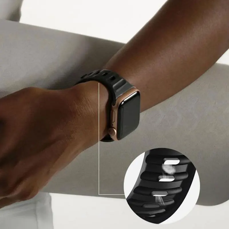 Glass+Case+Strap For Apple Watch Band 44mm 40mm 45mm 41mm 38mm 42mm Smartwatch Silicone Sport Bracelet iWatch 3 4 5 6 SE 7 8