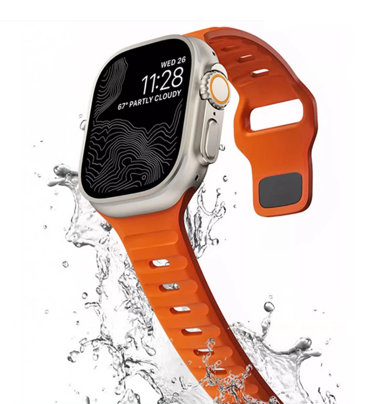 Glass+Case+Strap For Apple Watch Band 44mm 40mm 45mm 41mm 38mm 42mm Smartwatch Silicone Sport Bracelet iWatch 3 4 5 6 SE 7 8