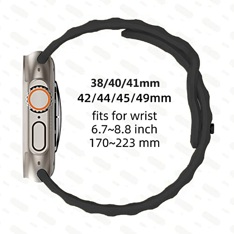 Glass+Case+Strap For Apple Watch Band 44mm 40mm 45mm 41mm 38mm 42mm Smartwatch Silicone Sport Bracelet iWatch 3 4 5 6 SE 7 8