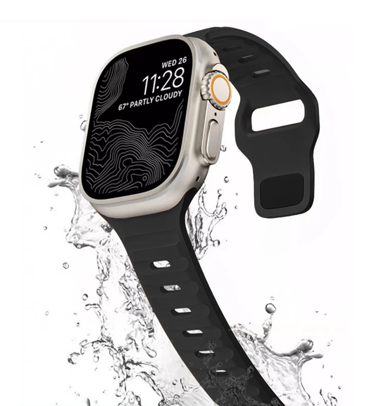 Glass+Case+Strap For Apple Watch Band 44mm 40mm 45mm 41mm 38mm 42mm Smartwatch Silicone Sport Bracelet iWatch 3 4 5 6 SE 7 8