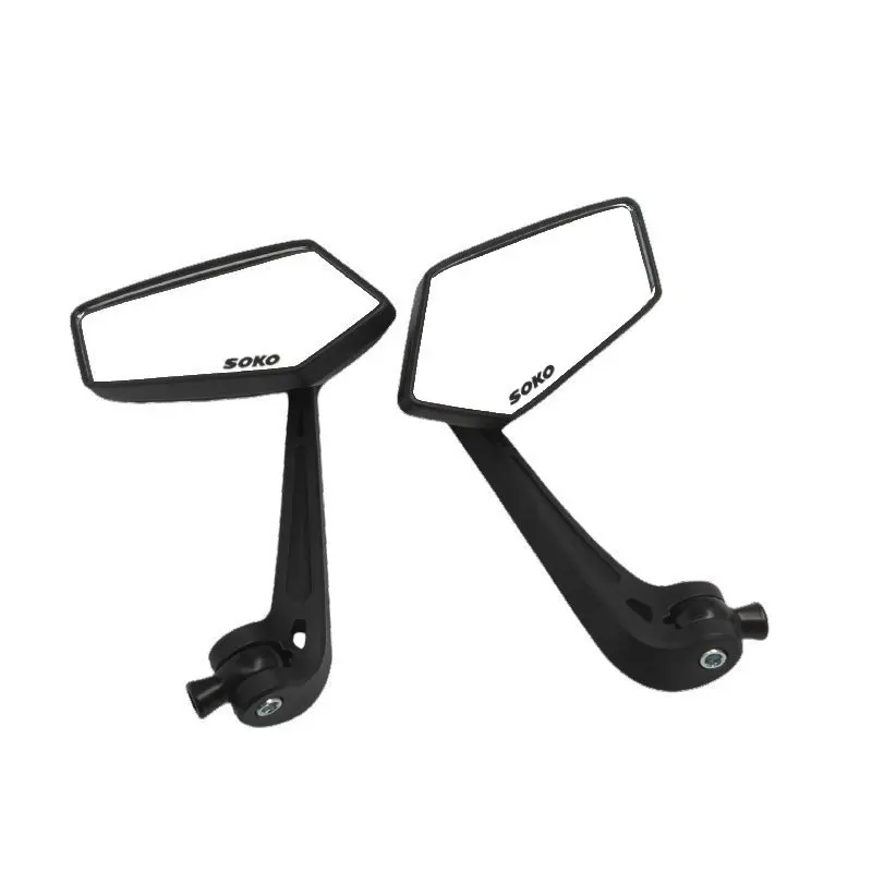 Universal Bike Handlebar Mirrors Motorcycle Rear View Mirror HD Wide Angle & 360° Rotating Back Sight Rearview Motorcycle Mirror