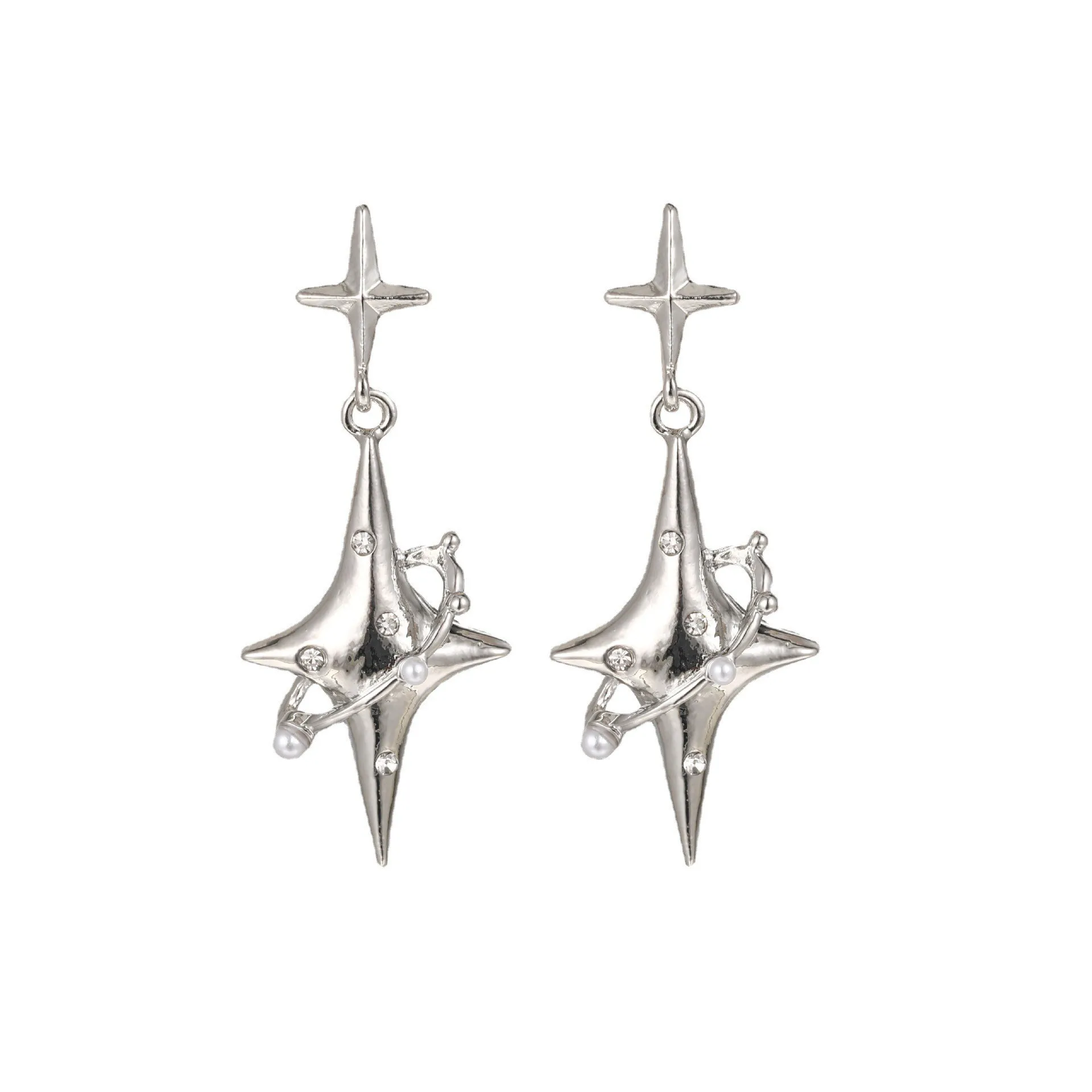 New Sweet Cool Wind Love Tassel Star Earrings Women Design Senior Sense of Fashion Personality Earring Party Jewelry Gifts 2023