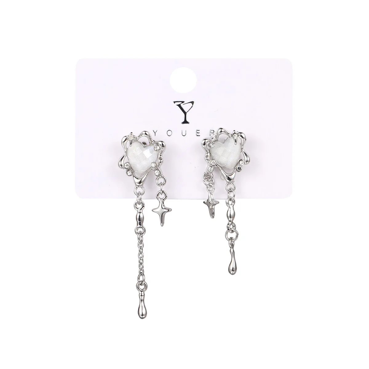 New Sweet Cool Wind Love Tassel Star Earrings Women Design Senior Sense of Fashion Personality Earring Party Jewelry Gifts 2023