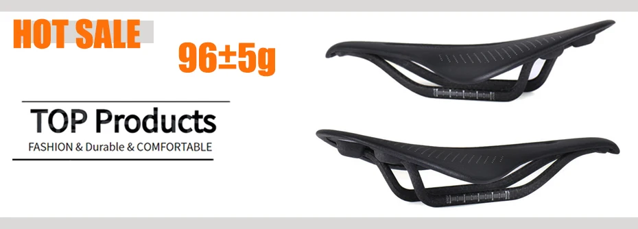 96g Super Light Full Carbon Saddle MTB/Road Bike Saddle Carbon Rails Bicycle Seat 240*143/155mm
