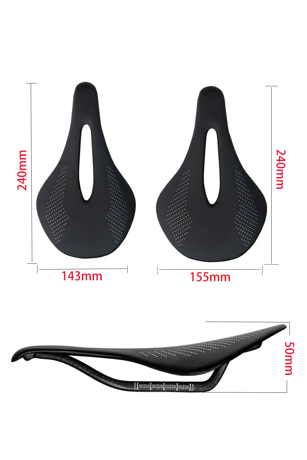 96g Super Light Full Carbon Saddle MTB/Road Bike Saddle Carbon Rails Bicycle Seat 240*143/155mm