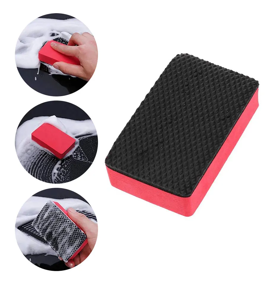 SEAMETAL Car Wash Mud Magic Clay Sponge Bar Block Pad Cleaning Eraser Wax Polisher Tool Remove Contaminants Car Wash Accessories
