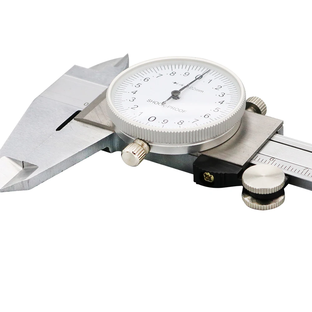 Dial Calipers 0-150 mm 0.02mm High Precision Industry Stainless Steel Vernier Caliper Shockproof Metric Measuring Tool