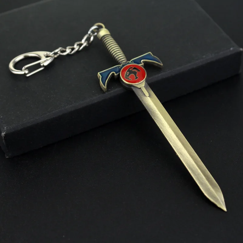 Thundercats Sword Mold Pendants Key Chain Metal Lion Mark Logo Keychains Key Rings Men Movie Jewelry Key Holder Chaveiro Gift