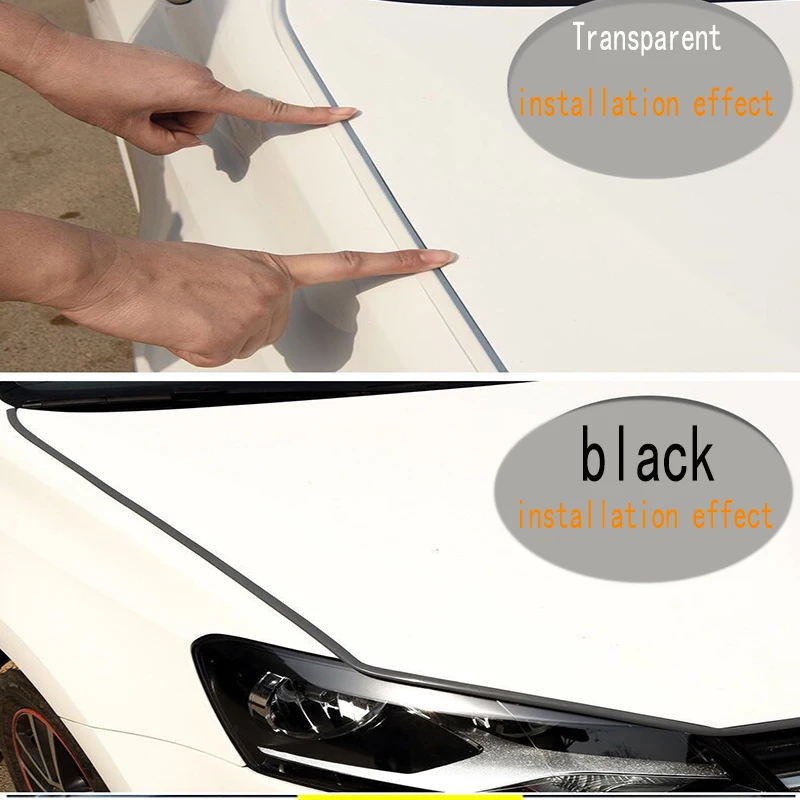 Car Hood Sealing Strip Universal Auto Rubber Seal Strip for Engine Covers Seals Trim Sealant Waterproof Anti Noise Accessories
