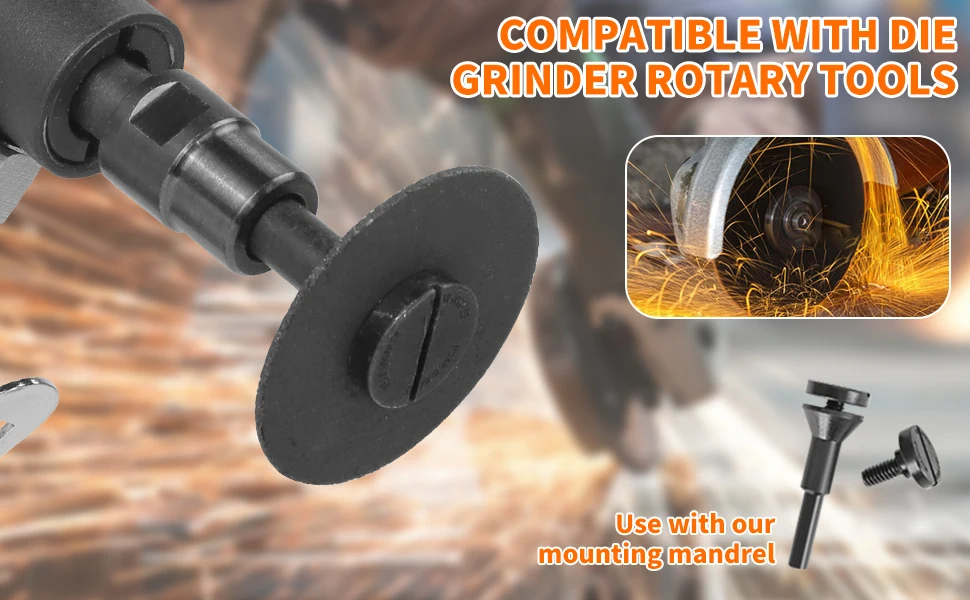 50/75mm Metal Cutting Disc Mini Saw Blade Cut-0ff Wheel With Mounting Mandrel for Angle Grinder Cutting Metal PVC Stainless 5pcs