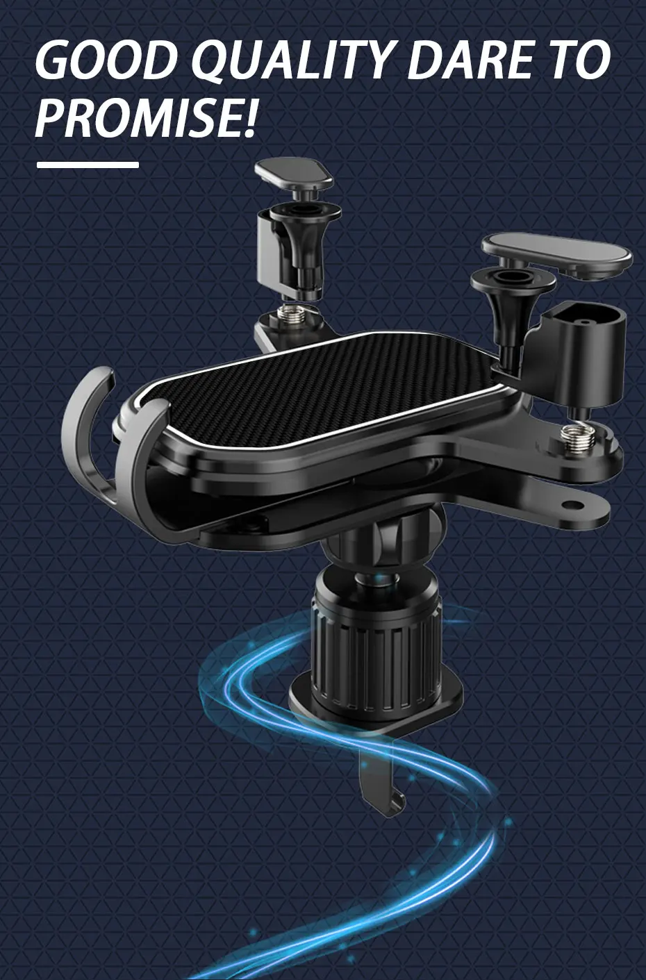 Air Vent Car Phone Holder Gravity Lock Phone Mount 360-Degree Flexible Adjustment Universal Auto Phone Stand for 4-7 Inches