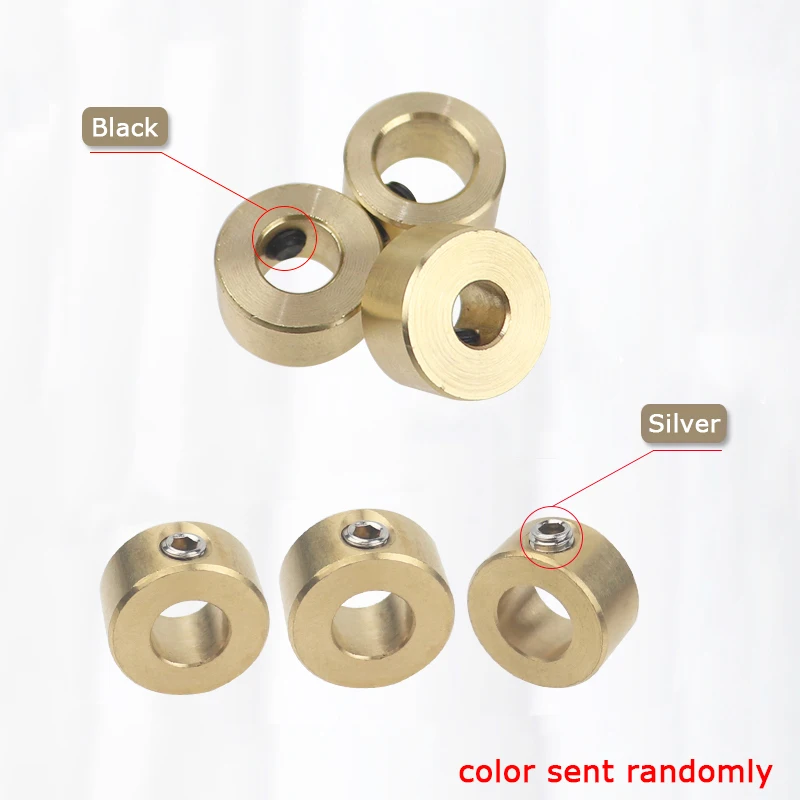 3-12mm Drill Bit Tools Brass Depth Stop Collars Ring Positioner Ring With Hex Wrench For Woodworking Drill Bit Locator Tools