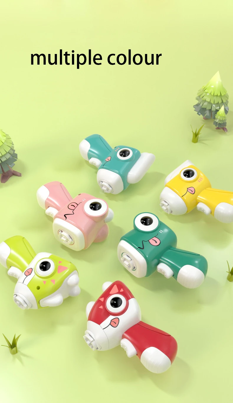 Children Saucer Launcher Pistol Outdoor Spinning Top Dinosaur Gun Toys Flying Disc Bamboo Dragonfly Ejection Luminous Gyroscope